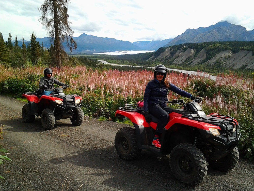 Glacier View ATV Tours Offroading in a glacier valley